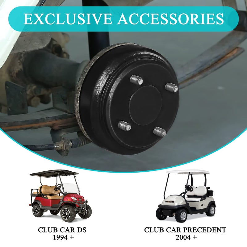 9.99WORLD MALL Golf Cart Brake Drum fit for Golf Cart Club Car DS (1995-up) & Precedent (2004-up), Brake hub Replacement Part 1017911-01 1018232-01 - Image 5